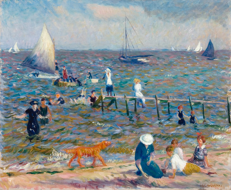 Kleiner Landungssteg von William James Glackens