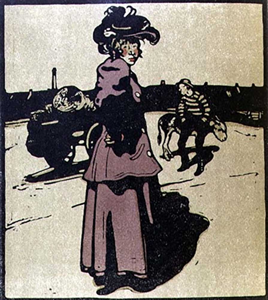 Coster, Illustration aus London Types, herausgegeben von William Heinemann, 1898 von William Nicholson