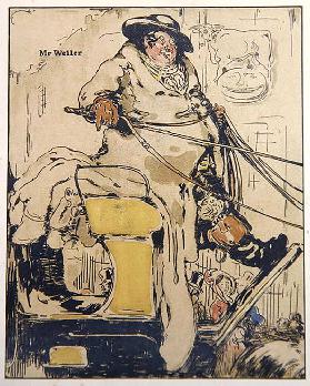 Mr Weller, Illustration aus Characters of Romance, erstmals 1900 veröffentlicht