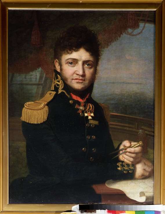 Bildnis des Marineoffiziers und Entdecker Juri F. Lisjanski (1773-1837) von Wladimir Lukitsch Borowikowski