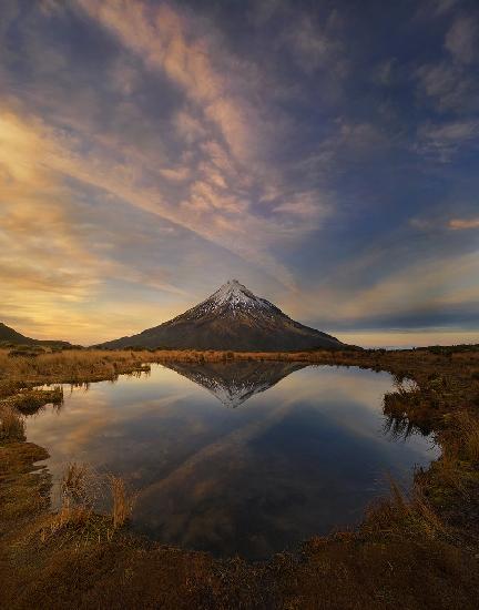 Mount Taranaki: Wintersonnenaufgang