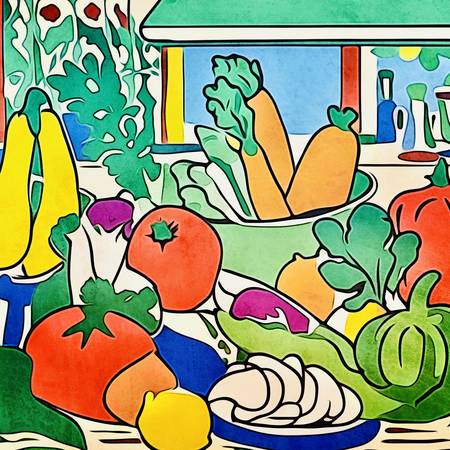 Gesundes Essen-Matisse inspired 2023