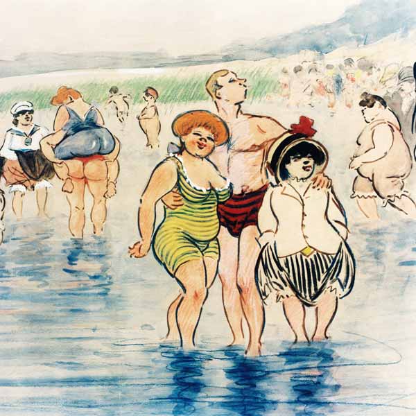 H.Zille, Freibad Wannsee von Heinrich Zille